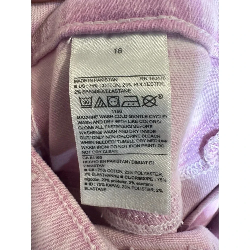 Old Navy Girls Jeans Size‎ 16 Adjustable Waistband Pink Denim Pants
